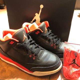 ナイキ(NIKE)のNIKE AJ 3 RETRO ナイキ エアジョーダン3 25cm(スニーカー)