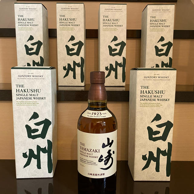 新品 シングルモルトウイスキー 白州 余市 700ml 2本セット 新品 シングルモルトウイスキー 白州 余市 700ml 2本セット