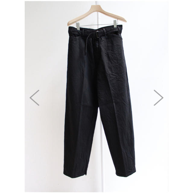 新品 comoli ベルテッド デニムパンツ サイズ 4 | フリマアプリ ラクマ