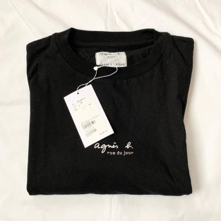 アニエスベー(agnes b.)のアダムエロペ アニエスベー Tシャツ XLサイズ ブラック(Tシャツ/カットソー(半袖/袖なし))