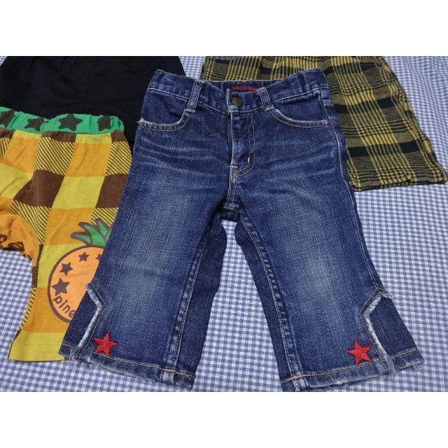 F.O.KIDS(エフオーキッズ)のKIDS90cm 七分デニム Daddy Oh Daddy ストレッチジーンズ他 キッズ/ベビー/マタニティのキッズ服女の子用(90cm~)(パンツ/スパッツ)の商品写真