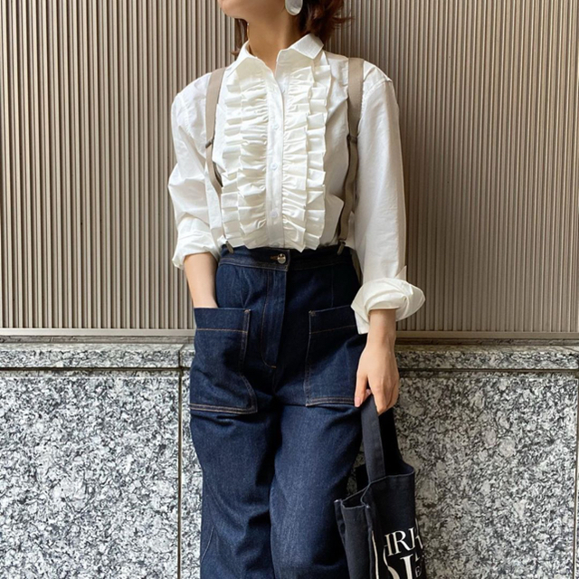 レクラン　L'ecrin romantic blouse フリルブラウス