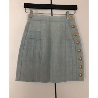 BALMAIN(バルマン) 【新品タグ付き】デニムスカート