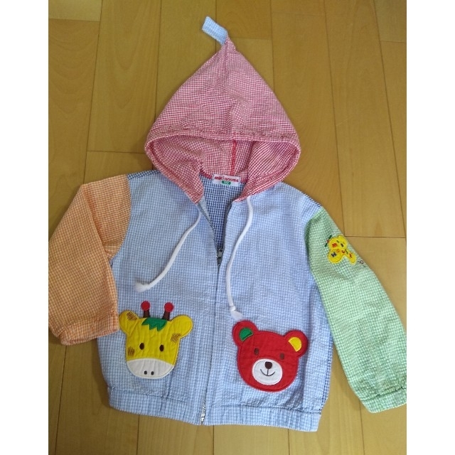 mikihouse(ミキハウス)のミキハウス キッズ 綿パーカー 100 キッズ/ベビー/マタニティのキッズ服男の子用(90cm~)(ジャケット/上着)の商品写真