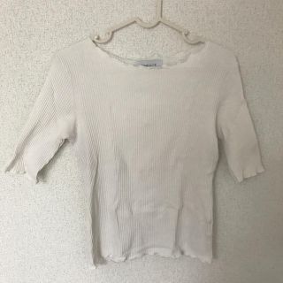 シンプリシテェ(Simplicite)のリブTシャツ　値下げ(Tシャツ(半袖/袖なし))