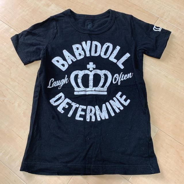 BABYDOLL(ベビードール)の最終SALE✩BABYDOLL 130size 黒Tシャツ✩.*˚ キッズ/ベビー/マタニティのキッズ服男の子用(90cm~)(Tシャツ/カットソー)の商品写真