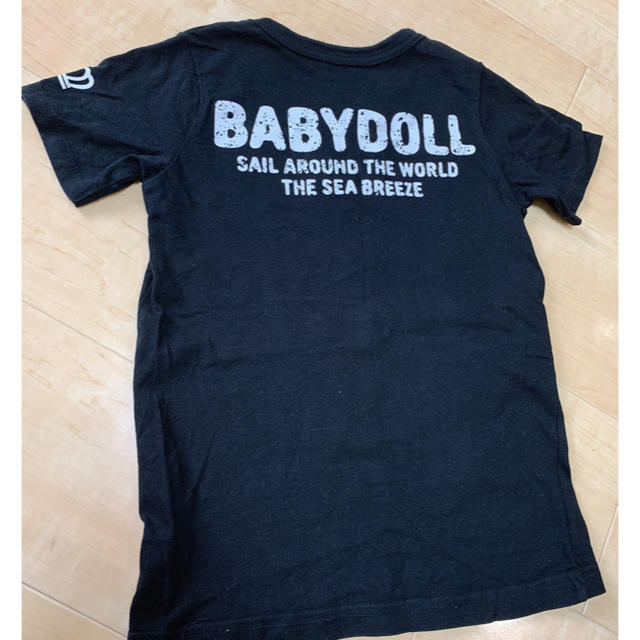 BABYDOLL(ベビードール)の最終SALE✩BABYDOLL 130size 黒Tシャツ✩.*˚ キッズ/ベビー/マタニティのキッズ服男の子用(90cm~)(Tシャツ/カットソー)の商品写真