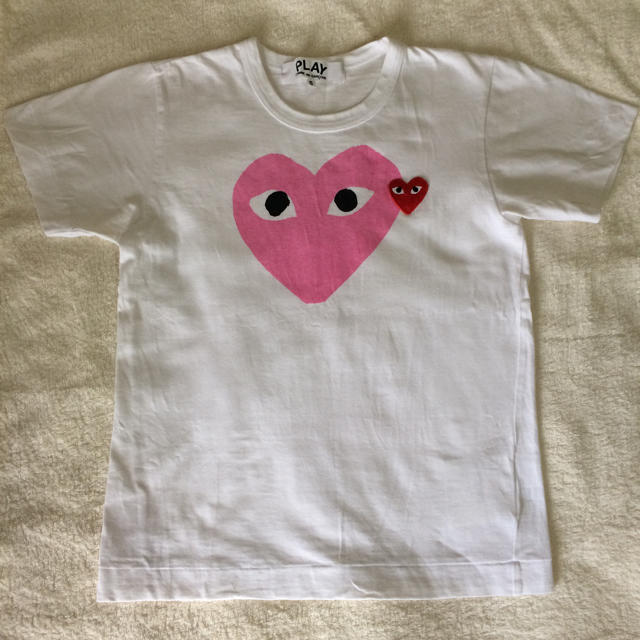 COMME des GARCONS - コムデギャルソン プレイ Tシャツ ピンクハート ...