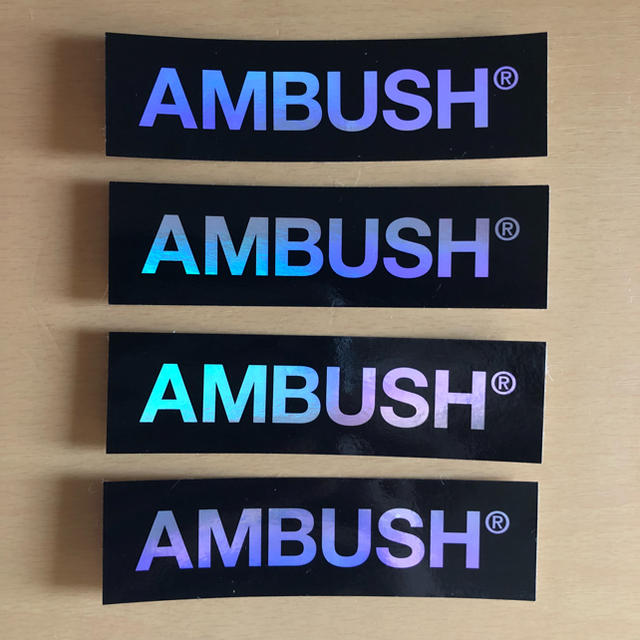 AMBUSH(アンブッシュ)のAmbush アンブッシュ  ステッカー4枚セット サイズ 10.5×3  メンズのファッション小物(その他)の商品写真