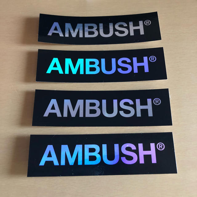 AMBUSH(アンブッシュ)のAmbush アンブッシュ  ステッカー4枚セット サイズ 10.5×3  メンズのファッション小物(その他)の商品写真