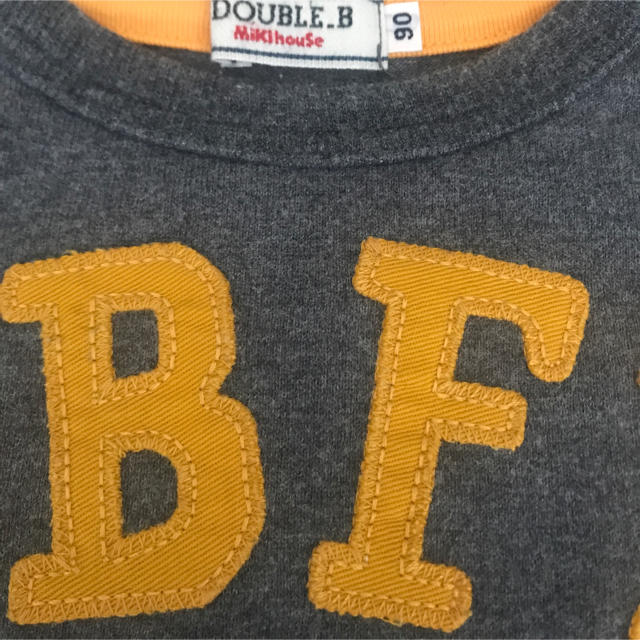 DOUBLE.B(ダブルビー)のダブルＢ　ロンT  グレー キッズ/ベビー/マタニティのキッズ服男の子用(90cm~)(Tシャツ/カットソー)の商品写真