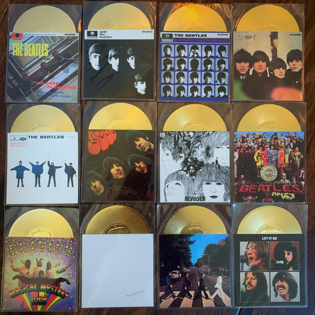 【送料込み】the Beatlesアルバムのトレーディングカード！12枚セット！