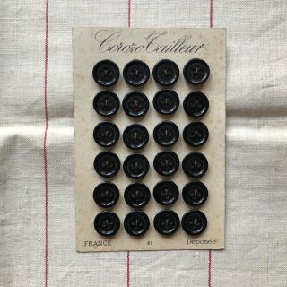 フランス アンティーク ボタン ビンテージ ボタンシートの通販 by