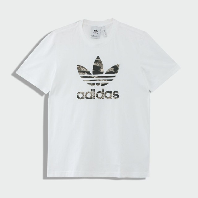 adidas(アディダス)の新品 MサイズカモフラトレフォイルロゴTシャツ メンズのトップス(Tシャツ/カットソー(半袖/袖なし))の商品写真