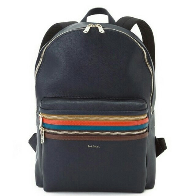 Paul Smith(ポールスミス)の【新品・現行モデル】シグネチャージップストライプ バックパック
ネイビー
 メンズのバッグ(バッグパック/リュック)の商品写真