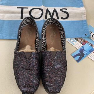 トムズ(TOMS)のTOMS マルチグリッター スリッポン サイズ6.5(スリッポン/モカシン)