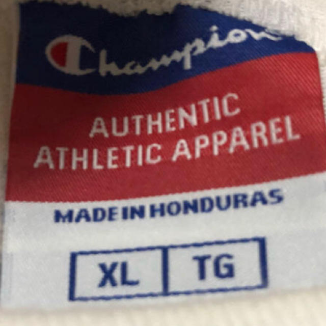 Champion(チャンピオン)のチャンピオン　Tシャツ　白　XL  オーバーサイズ　美品 メンズのトップス(Tシャツ/カットソー(半袖/袖なし))の商品写真