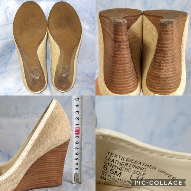 Tory Burch(トリーバーチ)のトリーバーチ アマンダ オープントゥ  ウェッジソール パンプス レディースの靴/シューズ(ハイヒール/パンプス)の商品写真