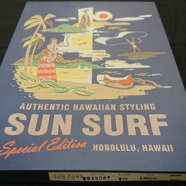 新品 XL サンサーフ スペシャルハワイアンシャツ 鯉の滝登り ss35067