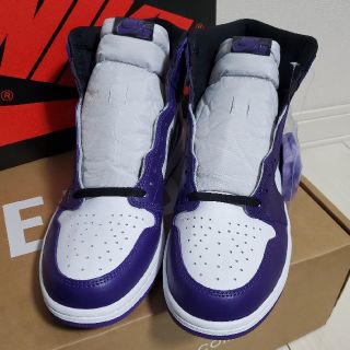 ナイキ(NIKE)の【UK10.5】AIR JORDAN 1 "COURT PURPLE"(スニーカー)