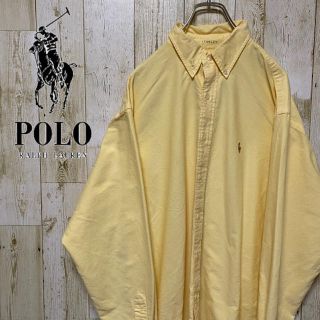 ラルフローレン(Ralph Lauren)のレア☆旧ロゴ 90s ポロ 春  ラルフローレン ワンポイント刺繍ロゴ  シャツ(Tシャツ/カットソー(七分/長袖))