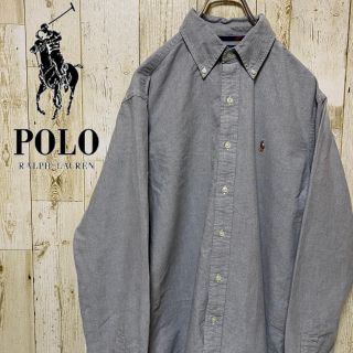 ラルフローレン(Ralph Lauren)の人気 ラルフローレン☆ 90's 旧ロゴ 刺繍ロゴ　ビッグサイズ  BDシャツ(Tシャツ/カットソー(七分/長袖))