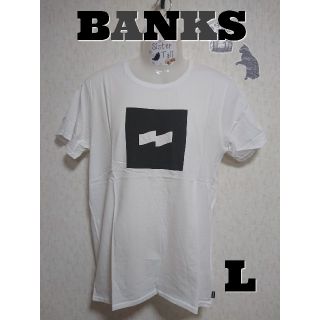 ロンハーマン(Ron Herman)の【Ｌ】BANKS FLAG LOGO TEE  半袖Tシャツ（ホワイト）(Tシャツ/カットソー(半袖/袖なし))