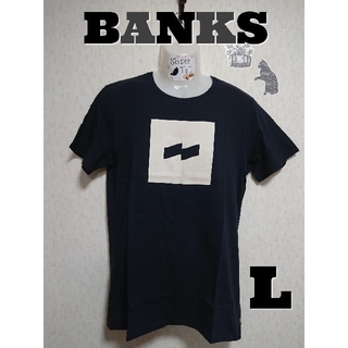ロンハーマン(Ron Herman)の【Ｌ】BANKS FLAG LOGO TEE  半袖Tシャツ（ネイビー）(Tシャツ/カットソー(半袖/袖なし))