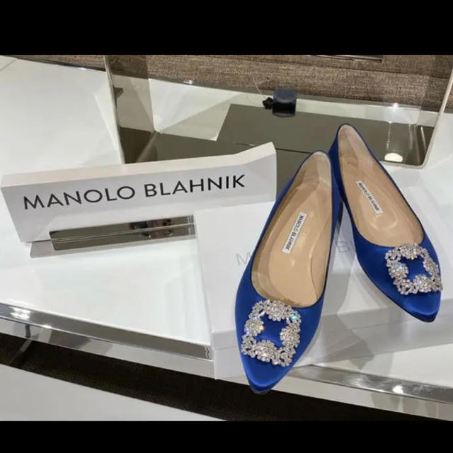 MANOLO BLAHNIK - マノロブラニク★ハンギシ フラットの通販 by ひーちゃん｜マノロブラニクならラクマ