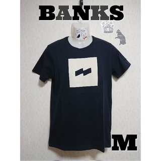 ロンハーマン(Ron Herman)の【M】BANKS FLAG LOGO TEE  半袖Tシャツ（ネイビー）(Tシャツ/カットソー(半袖/袖なし))
