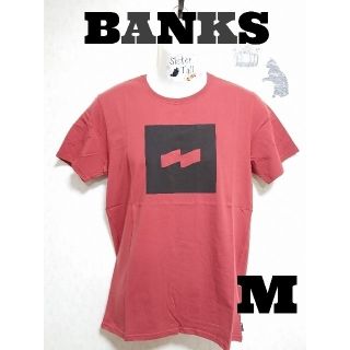 ロンハーマン(Ron Herman)の【M】BANKS FLAG LOGO TEE  半袖Tシャツ（レッド）(Tシャツ/カットソー(半袖/袖なし))