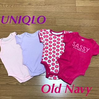 オールドネイビー(Old Navy)のOLD NAVY ・ UNIQLO ロンパース 肌着(ロンパース)