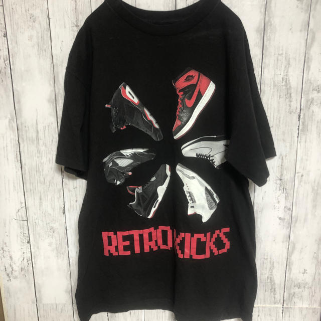 aj1 retoro  kicks   air jordan  デザインtシャツ メンズのトップス(Tシャツ/カットソー(半袖/袖なし))の商品写真