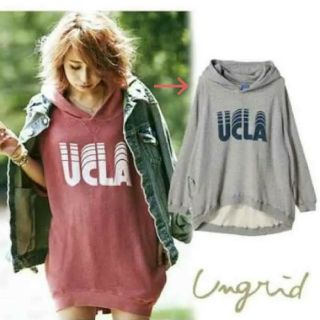 アングリッド(Ungrid)のungrid UCLAスウェットパーカー(トレーナー/スウェット)