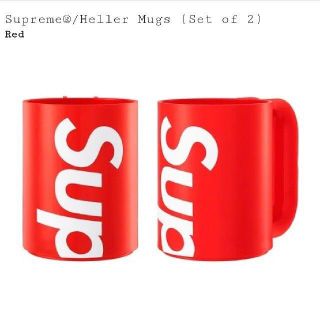 シュプリーム(Supreme)の込 Supreme Heller Mug Red 2個セット(グラス/カップ)