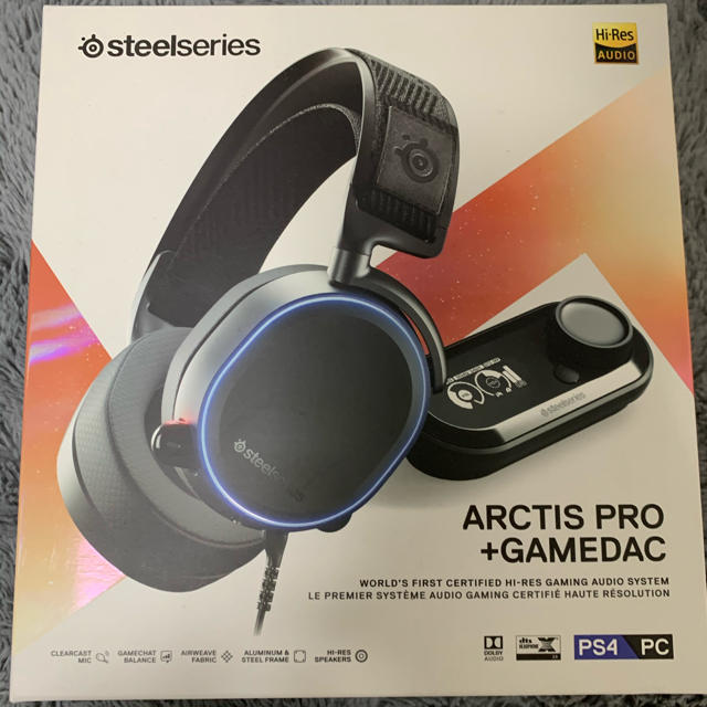 ⭐️最終値下げ中⭐️steelseries ARCTIS PRO+GAMEDAC スマホ/家電/カメラのオーディオ機器(ヘッドフォン/イヤフォン)の商品写真