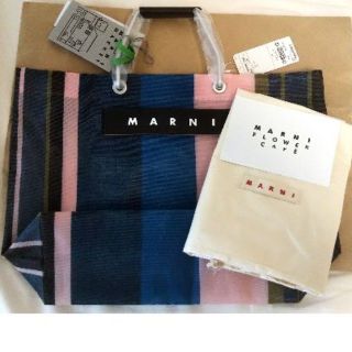 マルニ(Marni)の【新品】【値下げしました】マルニ ストライプバッグ(トートバッグ)