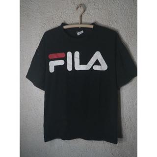 フィラ(FILA)の6129　レア　FILA　アメリカ製　ビンテージ　半袖　tシャツ　デカロゴ(Tシャツ/カットソー(半袖/袖なし))