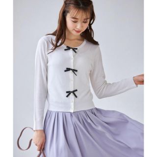 トッコ(tocco)のトッコクローゼット  リボンカーディガン(カーディガン)