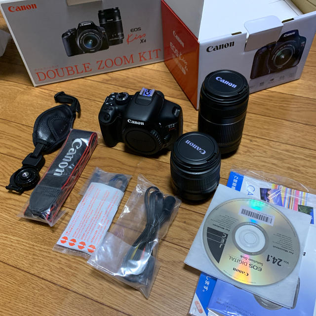 Canon EOS Kiss X4 ダブルズームキット 7,478枚 カメラ Canon EOS Kiss X4 ダブルズームキット 7,478枚 カメラ