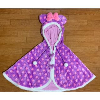 ディズニー(Disney)のディズニーランド　ミニーマウス　ポンチョ　羽織り　美品　ピンク(ポンチョ)