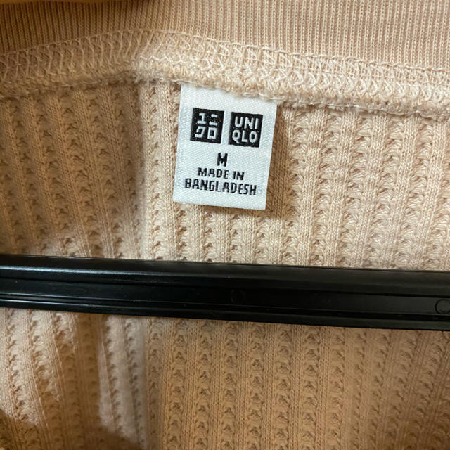 UNIQLO(ユニクロ)のUNIQLO ワッフル生地Tシャツ レディースのトップス(Tシャツ(半袖/袖なし))の商品写真