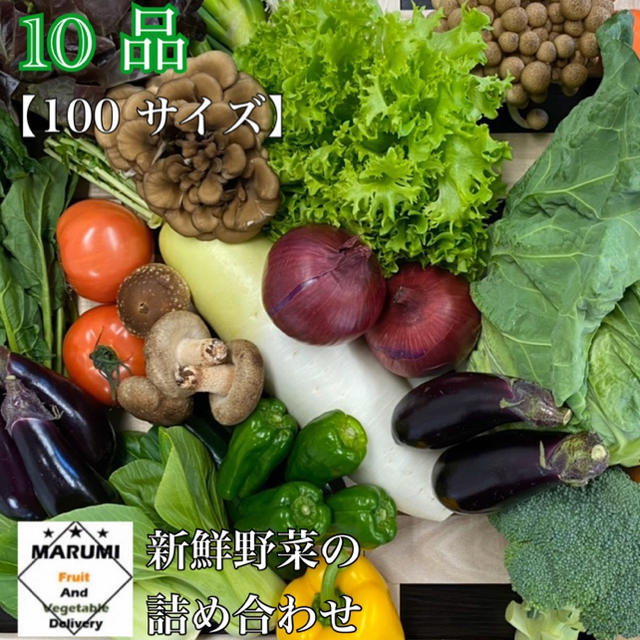 10品　野菜詰め合わせ　野菜セット　八百屋さんおまかせ➕フルーツ 食品/飲料/酒の食品(野菜)の商品写真