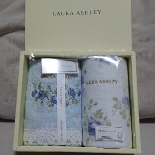 ローラアシュレイ(LAURA ASHLEY)のLAURA ASHLEY ウォッシュタオル 2枚(タオル/バス用品)