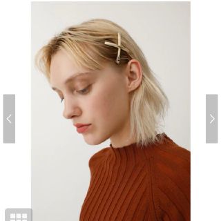 マウジー(moussy)のMOUSSY　mipako♪様専用　新品未使用タグ付きクロスヘアピン(ヘアピン)