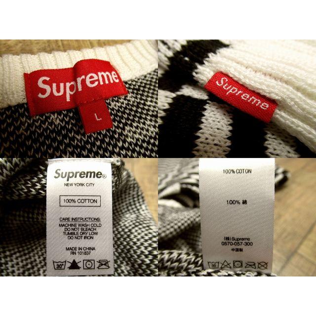 Supreme(シュプリーム)の※Mr.Dynamite様専用　シュプリーム バック ロゴ ニット セーター L メンズのトップス(ニット/セーター)の商品写真