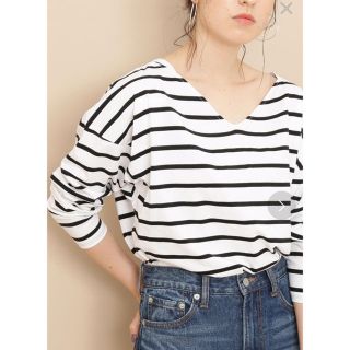 アダムエロぺ(Adam et Rope')の【美品♡】アダムエロペ ボーダーTシャツ(Tシャツ(長袖/七分))