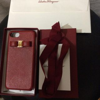 サルヴァトーレフェラガモ(Salvatore Ferragamo)のフェラガモ iPhone ケース 7、8用 赤(iPhoneケース)