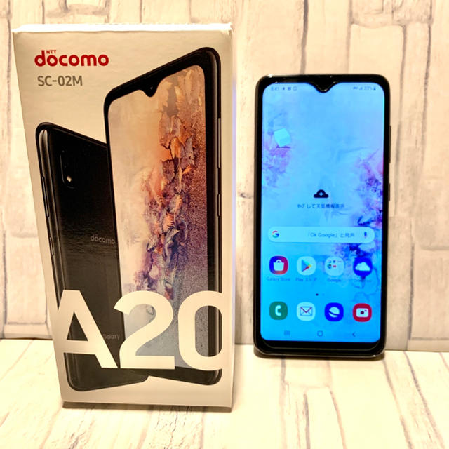 SIMフリー済】docomo Galaxy A20 Black 【残債無し】 - スマートフォン本体