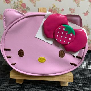 ハローキティ(ハローキティ)のハローキティ《ポーチ》💝値下げしました(キャラクターグッズ)